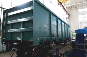 Freight Car at Tikhvin Railway Car Plant